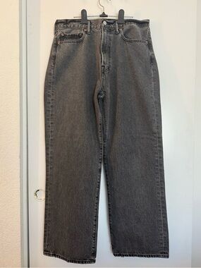 Abercrombie & Fitch Men’s Relaxed Jeans — Faded Charcoal